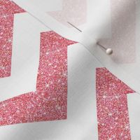 Glitter Chevron Pink