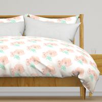 Peach Blush Blossoms / Large