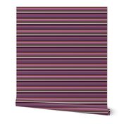 BN4 - Narrow Variegated Stripes in Mauve - Maroon - Burgundy - Olive - Lavender