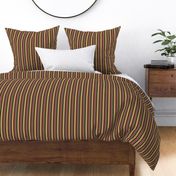 BN2 - Variegated Stripe in Forest Green - Caramel Tan - Mauve - Burgundy Brown