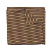 BN2 - Narrow Variegated Stripes  in Forest Green - Caramel Tan - Mauve - Burgundy Brown  - Crosswise
