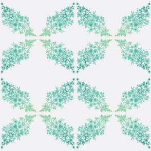 flowerprint green