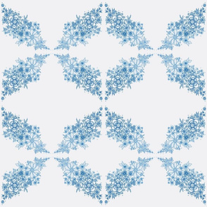 flowerprint blue