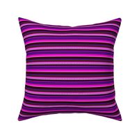 BN7- Narrow Variegated Stripes in Pink - Purple - Burgundy - Maroon - Crrosswise