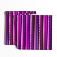 BN7 - CW - Variegated Stripe in Pink - Purple - Maroon