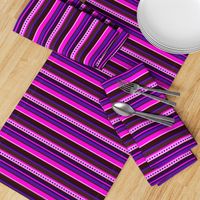 BN7 - CW - Variegated Stripe in Pink - Purple - Maroon