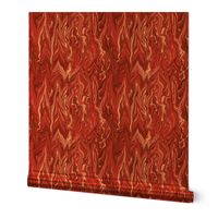 STRM10 - Stormy Waves of Bargello in Orange-Red