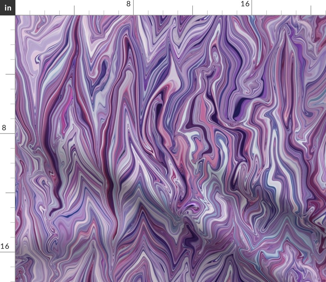 STRM1 - Jumbo - Stormy Waves of Bargello in Analogous Purples