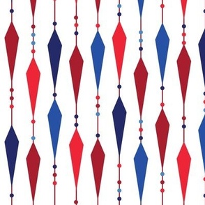 Diamond Beads MEDIUM - Patriotic