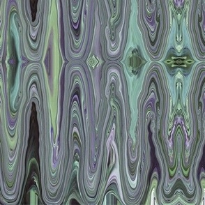 DSC3 - Large - Surreal  Dreams in Aqua - Lavender - Purple - Teal  - Lengthwise