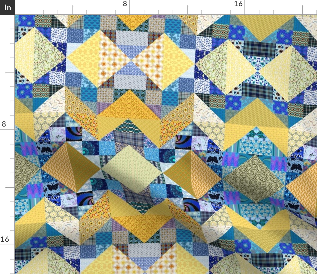 Scrap Lightning Cheater Quilt Mirror