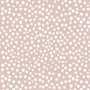 Dusty Blush Polka Dots
