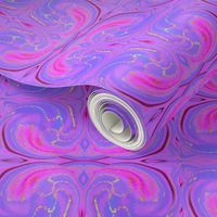 CSMC4 - Cosmic Dance Swirling Abstract aka Creative Sparks in Lavender, Periwinkle and Pink - 6 Inch Repeat