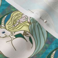 Surf and Turf Unicorn and Mermaid Yin Yang