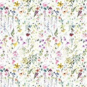Small // Eame's Wildflower Meadow - Spring Watercolor Floral, Easter