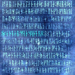 Codex Runicus Lighter Blue Reversed