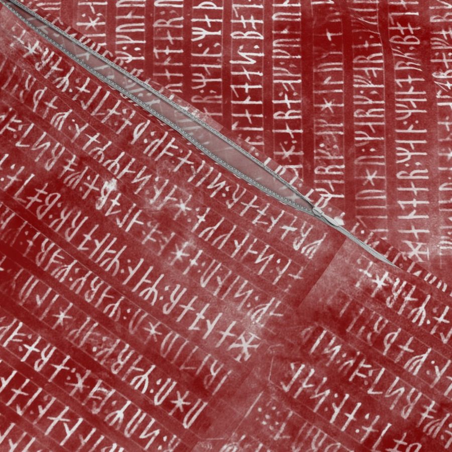 Codex Runicus In Red with White runes