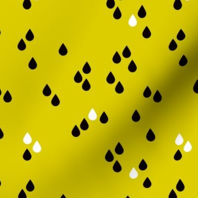 Abstract rain drops sky for little tiny abstract lovers fall yellow black and white