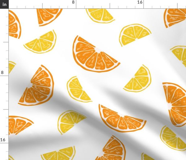Oranges And Lemons Spoonflower