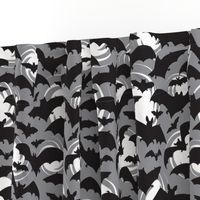 Night Watch - Halloween Bats Grey