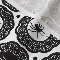 Spiders Delight - Halloween White and Black