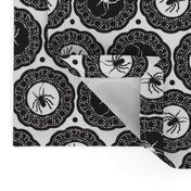 Spiders Delight - Halloween White and Black