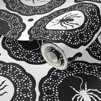 Spiders Delight - Halloween White and Black