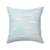 painted clouds - sunrise pink coral