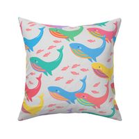 Colorful Whales - Large