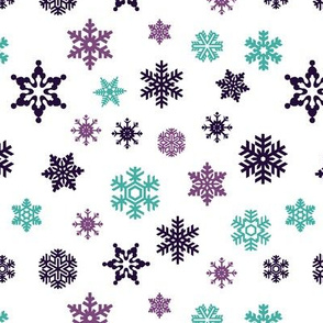 snowflakes || frozen purple