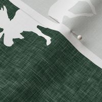 moose - hunter green linen (large scale)