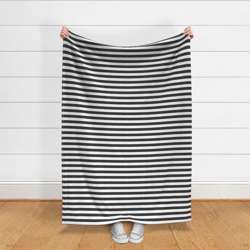 linen stripe 1"  - dark grey