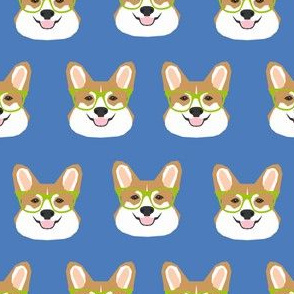 corgi glasses cute dog dogs pet dog fabric corgi wearing glasses cute corgis