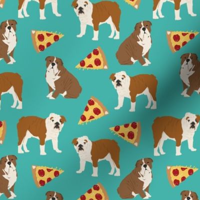 english bulldog and pizzas food dog pizza dog fabric cute english bulldog design dogs with pizza