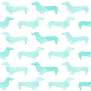 watercolor doxie cute doxie dachshund dogs watercolors aqua girls nursery baby sweet dogs