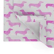 watercolor dachshunds pink girls nursery baby cute dog wiener dog weener dog sausage dogs cute doxie watercolor design