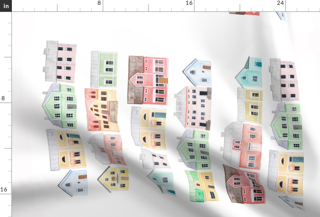 Scandinavian Pastel houses