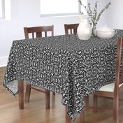 Gothique Halloween Damask Black and White