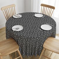 Gothique Halloween Damask Black and White