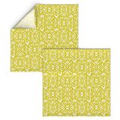 Gothique Halloween Damask Yellow Glow