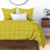 Raw grunge grid abstract brush strokes and stripes mix maze design ochre yellow