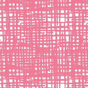 Raw grunge grid abstract brush strokes and stripes mix maze design pink girls