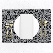 Gothique Halloween Damask Grey