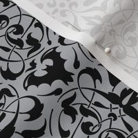 Gothique Halloween Damask Grey