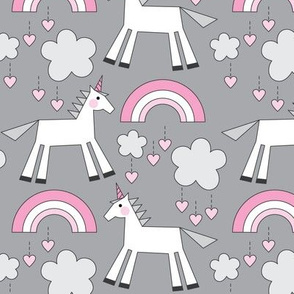 unicorns on-grey
