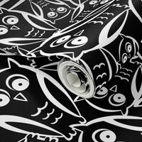 Night Owl - Halloween Black and White