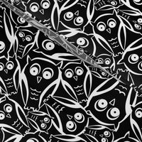 Night Owl - Halloween Black and White