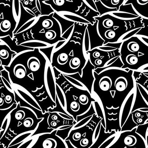 Night Owl - Halloween Black and White