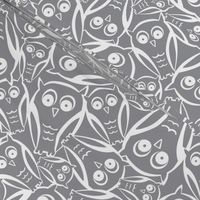 Night Owl - Halloween Grey and White