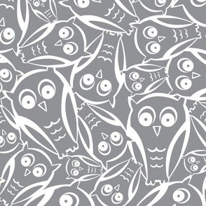 Night Owl - Halloween Grey and White